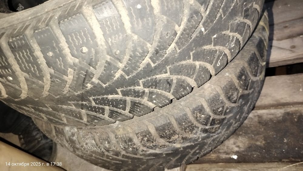 Зимние шины .  16.один штук 5000тг