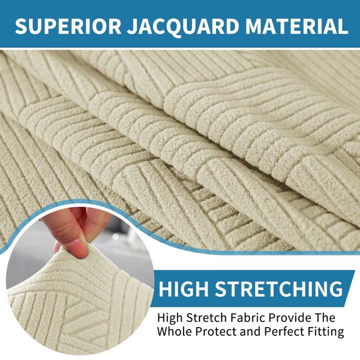 Set Huse Elastice Canapea Ystyle - BEJ - 1 Loc + Sezlong - NOI