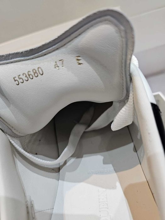 #SUMMER SALE# Alexander McQueen Sneaker Alb Full White - Verificare Colet -