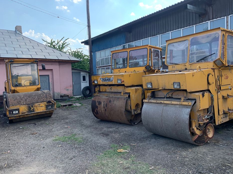 Excavator pe roti, buldoexcavator cu picon, cilindri compactori 2-14 t