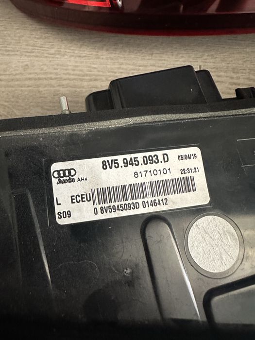 Стопове Audi A3 8V sedan facelift Ауди А3 Европейски с жълт мигач