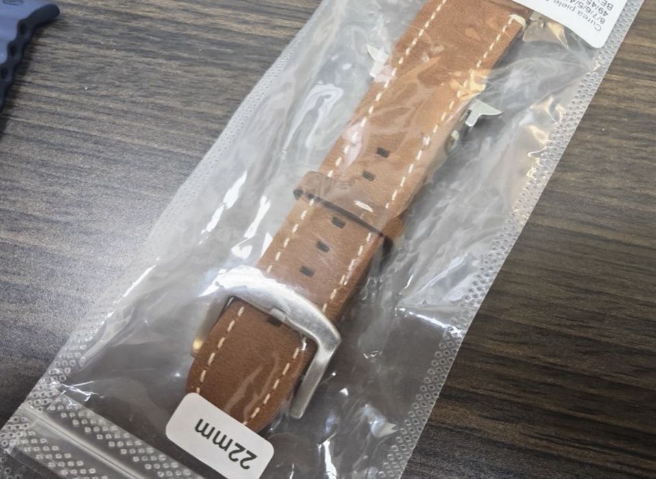 2 броя Каишка за Apple watch 49/45/44/42mm blue / leather кожена