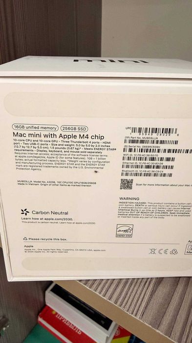 Mac mini M4 256 GB SSD 16GB DDR