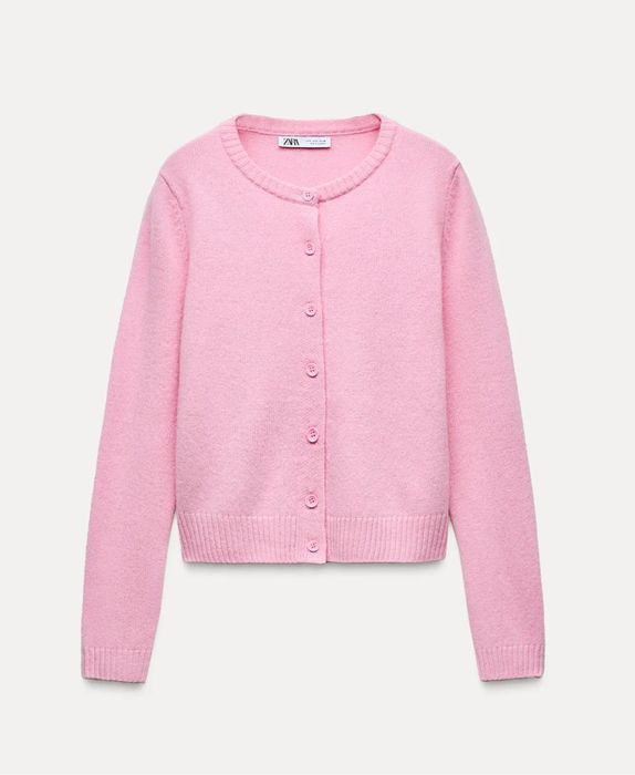 розовый кардиган ZARA.