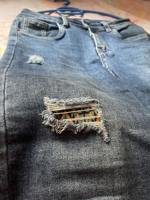 Тъмнодини меки и еластични дънки,размер-Л