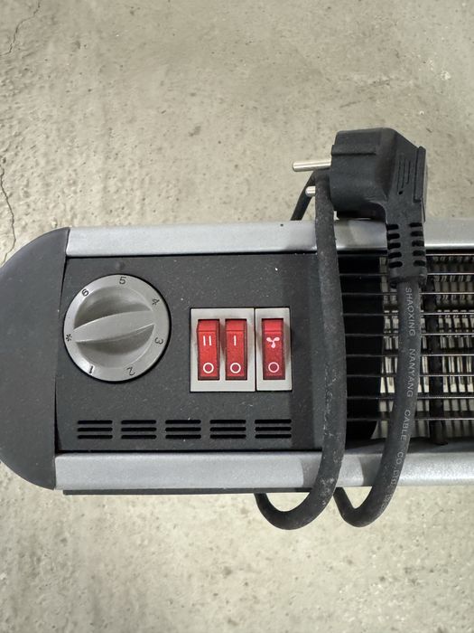 Електрическа печка с вентилатот и термостат
