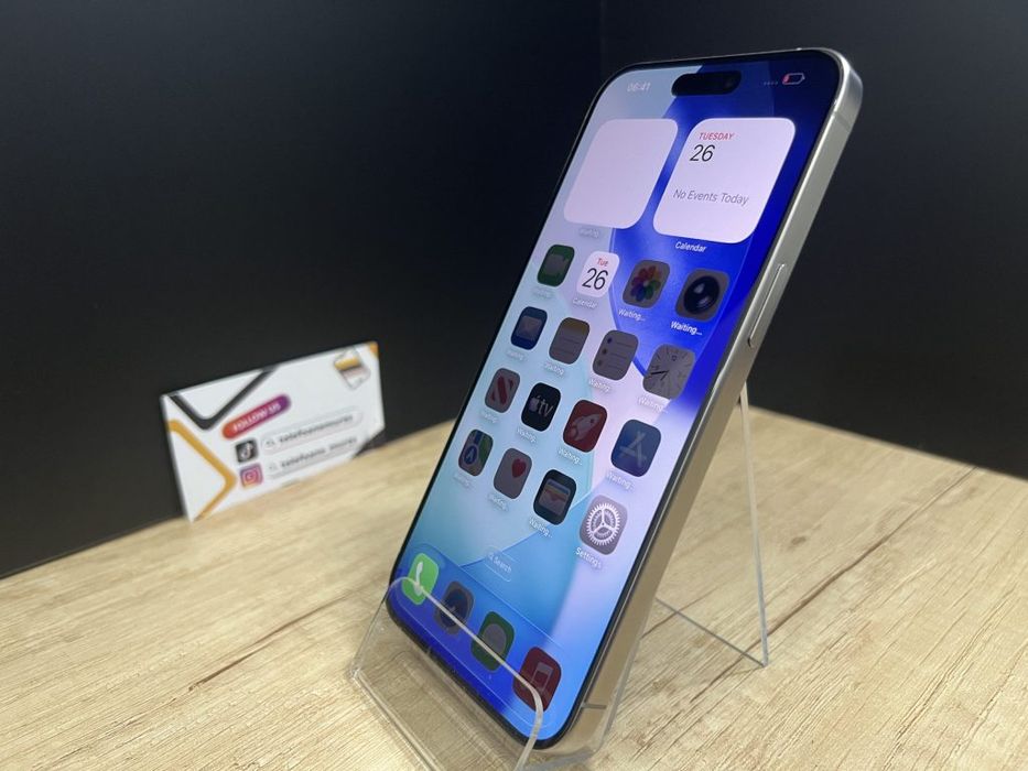 Iphone 15 Pro Max 256Gb Natural Titanium Second-Hand 3 ani garanție, T