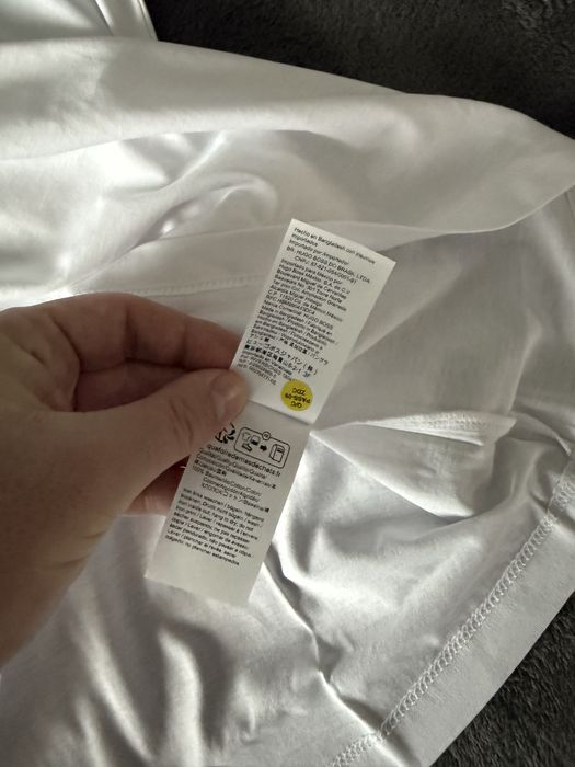 Hugo Dero tricou barbati culoare alb logo mic marimea M nou original