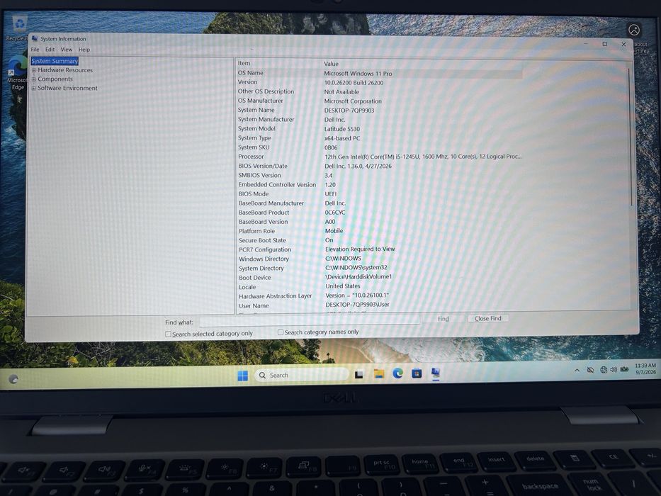 Dell Latitude 5530 Touchscreen | i5 Gen 12 | 16GB RAM | SSD 512GB