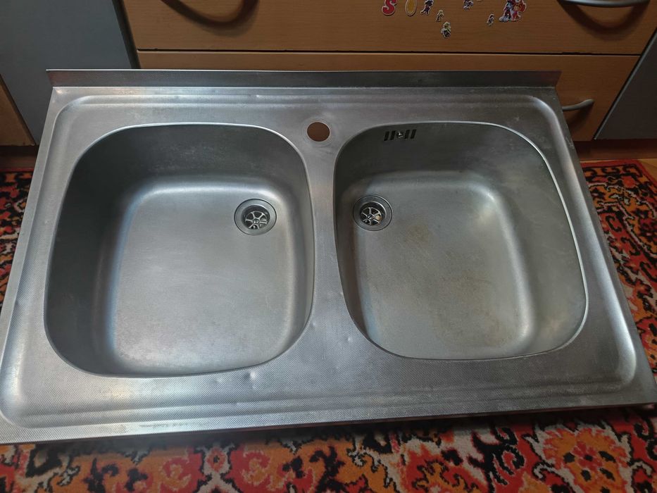 Chiuveta dublă inox bucătărie Alveus