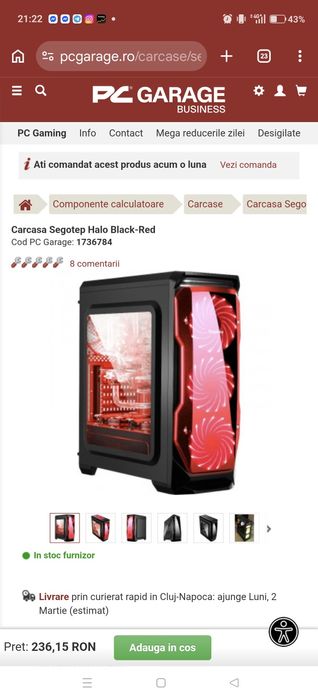Nou! Carcasa Segotep Halo Black Red