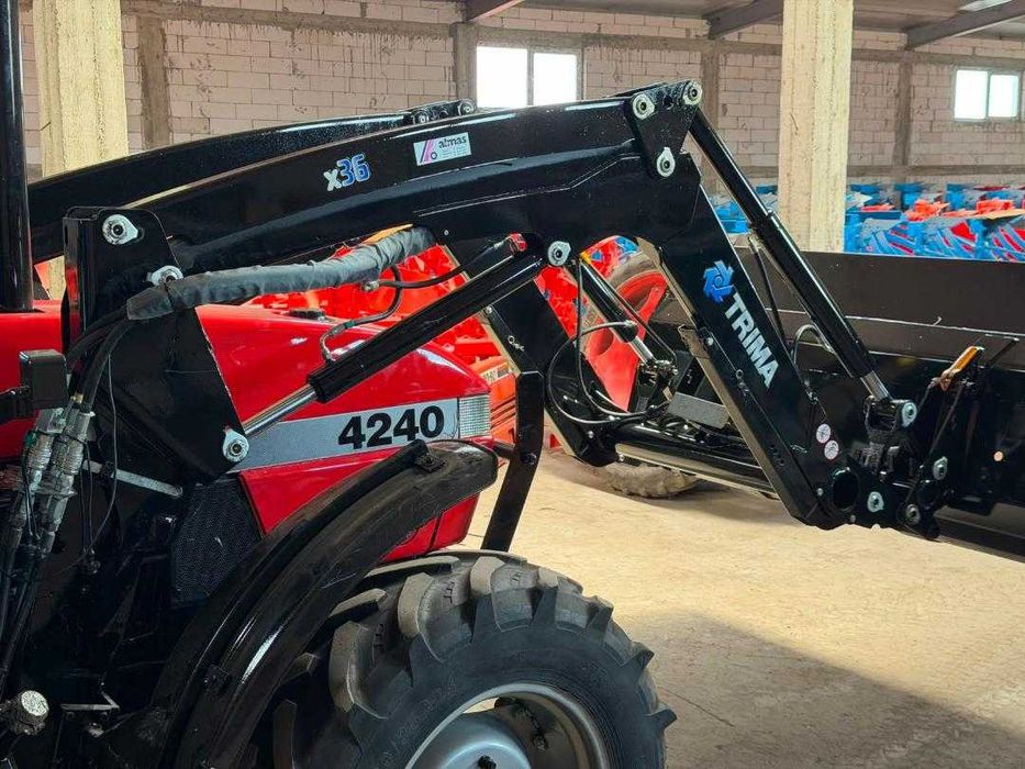Tractor Case Plus 100 CP cu incarcator frontal profesional TRIMA X 36 NOU + Cupa XXL  Noua Claas New Holland John Deere Fendt Fiat 80 90 Fiat 70 90