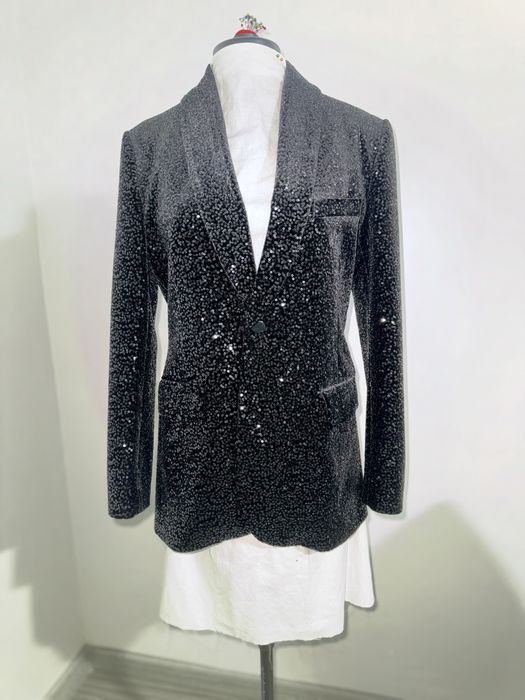 Sacou ZARA cu Paiete Negre – Stare Impecabilă (Elegant / Party)