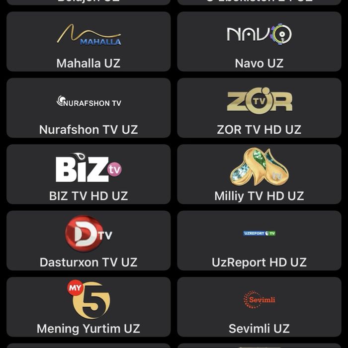 TV kanal Rossiya+Uzb kanal