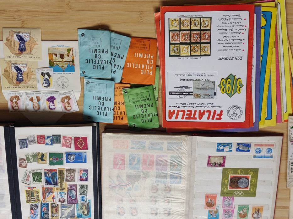 Timbrele românești si străine,cataloage,clasoare Arad • OLX.ro