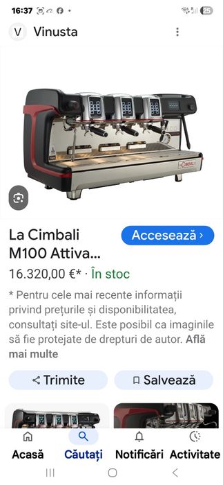LaCIMBALI M100 Activa masina cafea profesionala