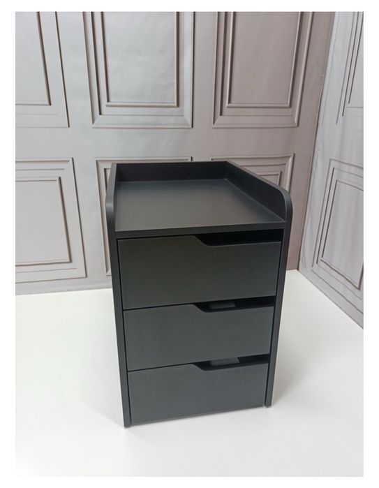 Тумба офисная черная