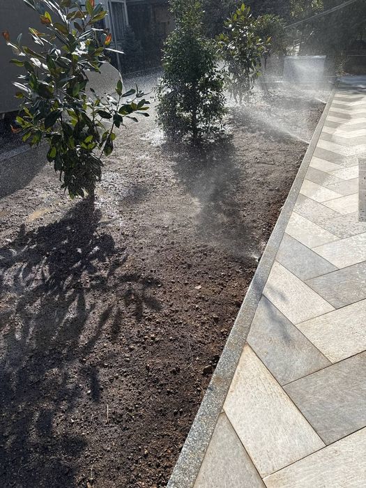 Автополив полив фонтан монтаж установка