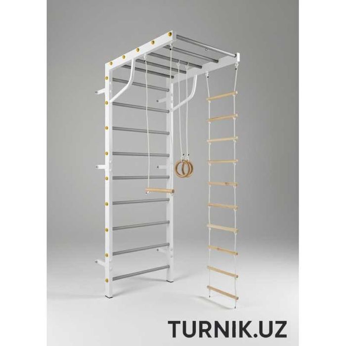 Детская шведская стенка "Extra" турник, рукоход, кольца