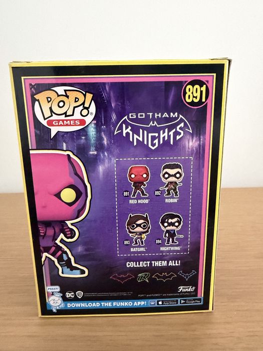 Фигура Funko POP! Games: Gotham Knights - Red Hood (Blacklight) (Special Edition) #891