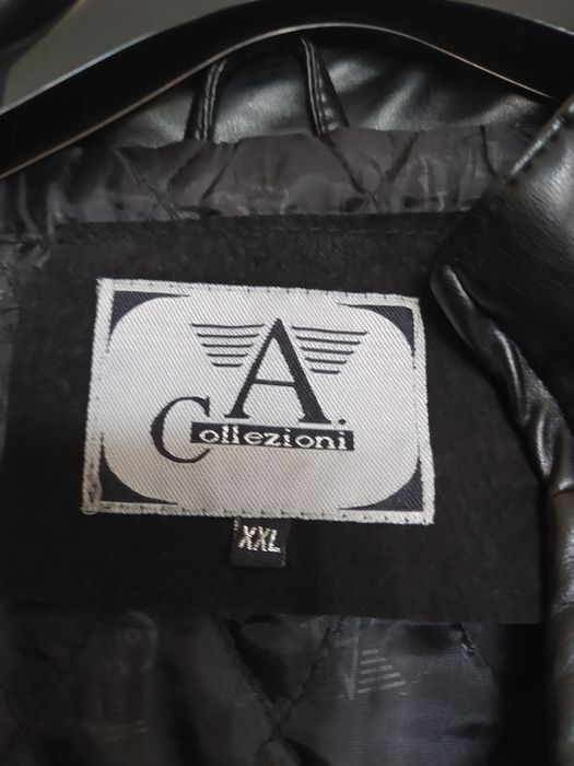 Мъжко яке естествена кожа размер L/XL, черно