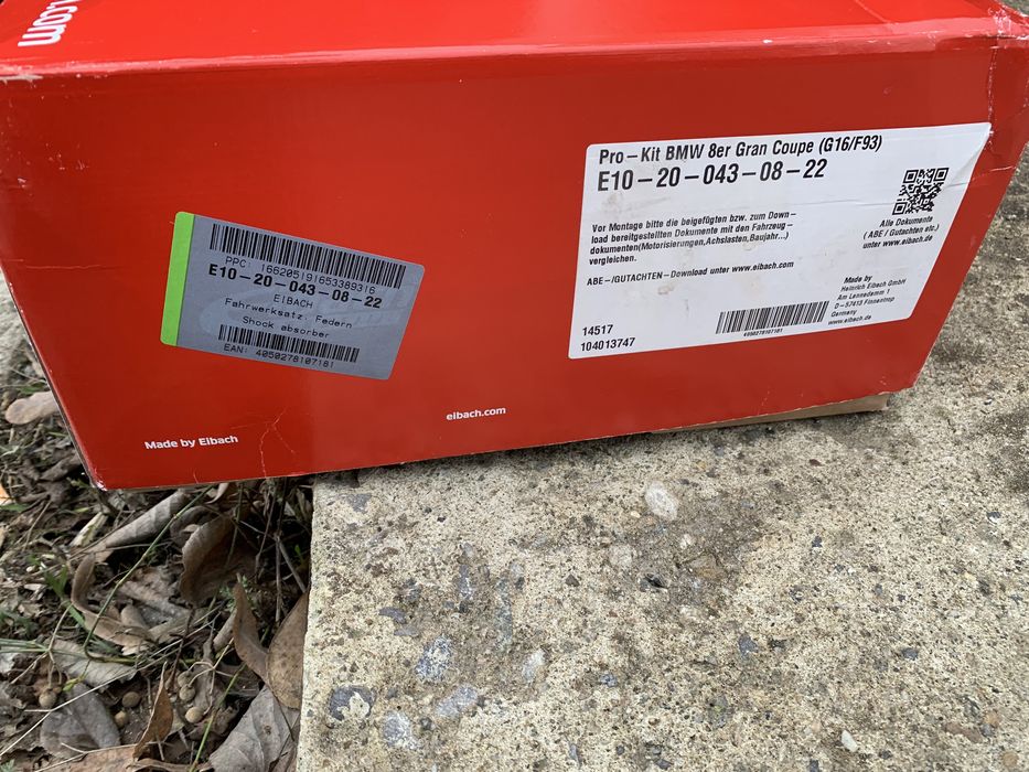 Спортни пружини EIBACH за BMW 840d X drive M 850i G16 H&R KW БМВ Г16