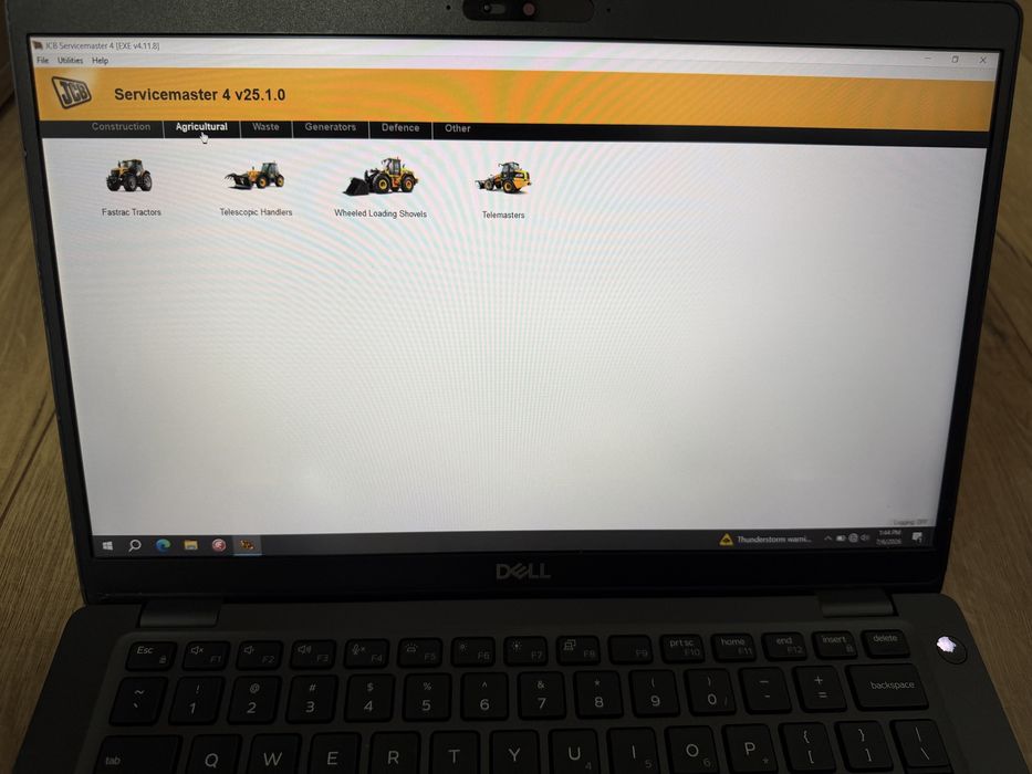Tester/Diagnoza dedicata JCB cu laptop Dell 5400 cu softurile instalate