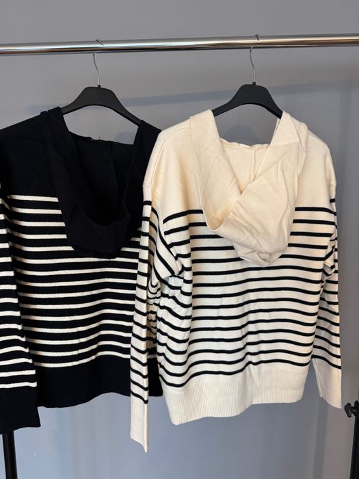 Блуза с качулка пуловер райе