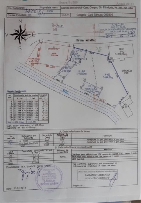 Casa de vanzare ,Cergau Mare , nr 295