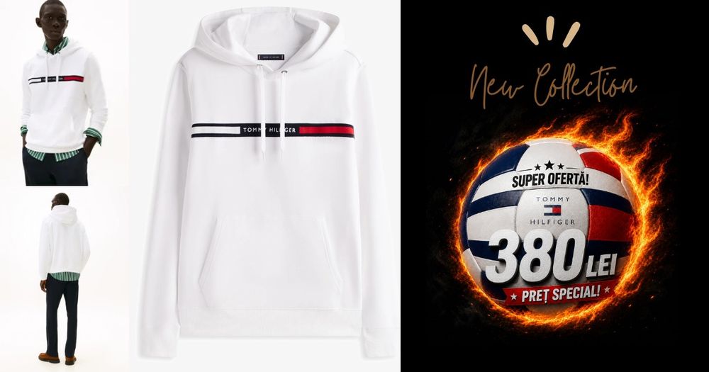 Hanorac cu logo Tommy Hilfiger
