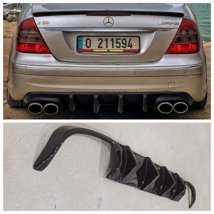 Диффузор бампера W211 E63 AMG