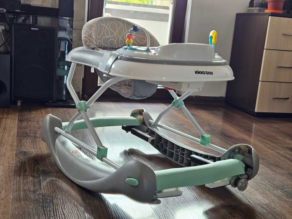 Паяк Проходилка Kikkaboo Clavier с функция люлеене, музикална табла