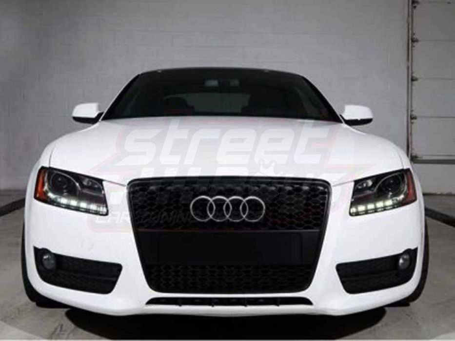 Grila fagure RS look AUDI A5 (negru lucios) 2007-2011