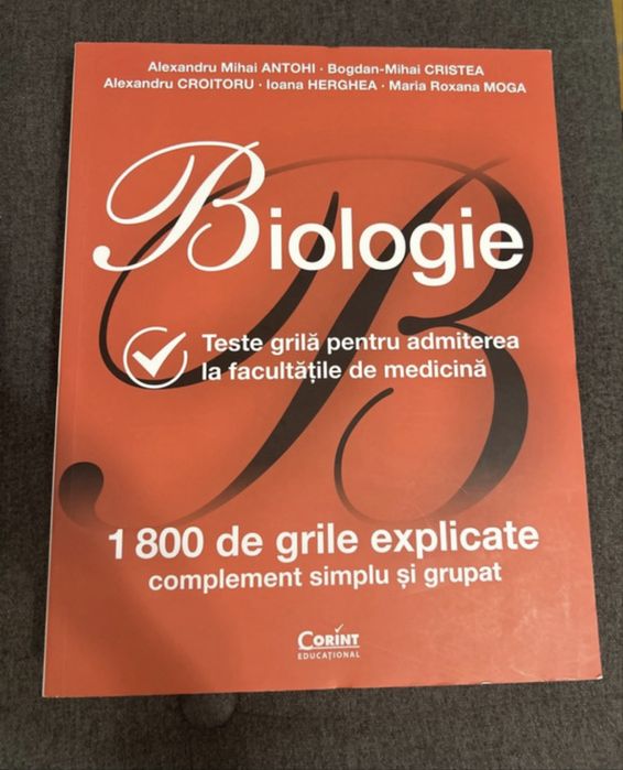 Carti biologie - admitere medicina