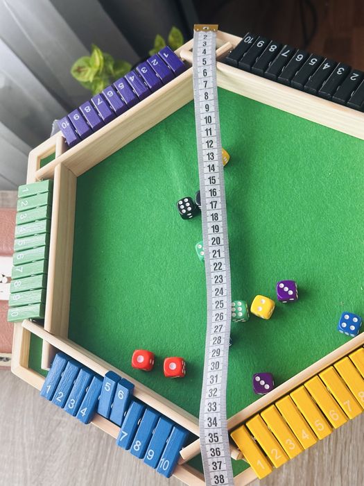 Joc nou lemn colorat creativ competitiv shut de box sase persoane mare