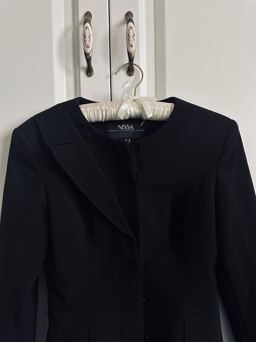 Sacou , negru , Nissa , clasic , masura S