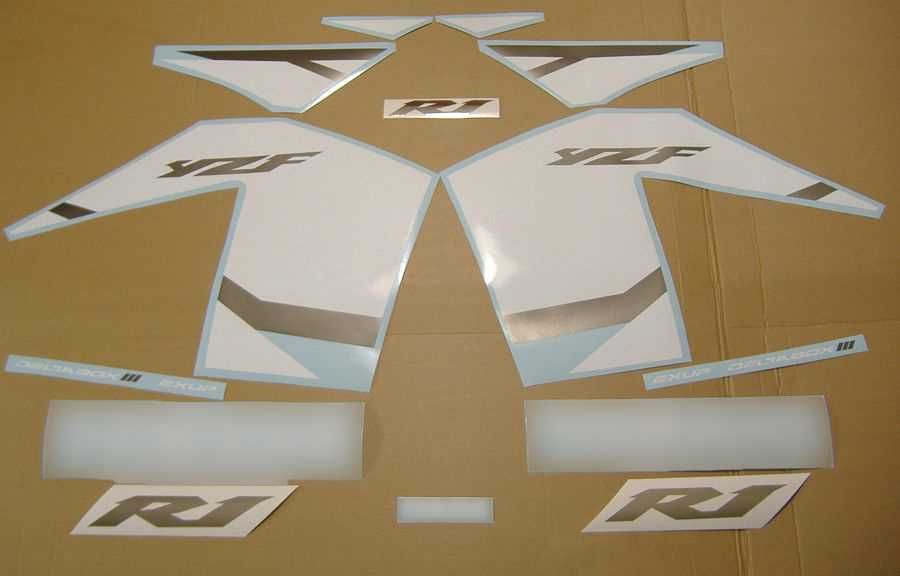 Стикери Yamaha R1 второ поколение 2002г-2003г лепенки Ямаха р1 rn09