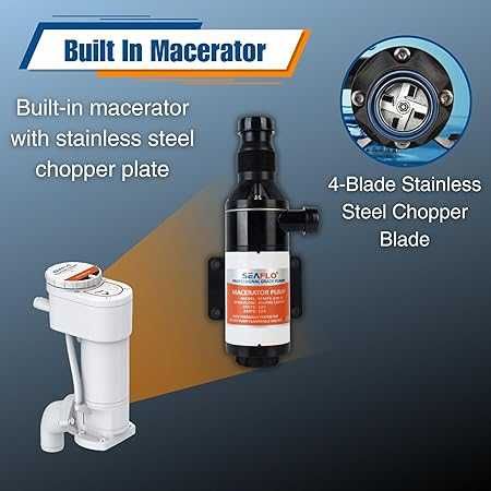 Kit conversie manuală-electrică Seaflo pt. toaletă marină (SFMTP1-02)