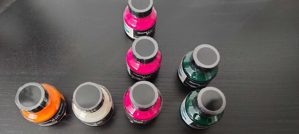 CERNEALA acrilica pentru scris cu tocul, caligrafie, pictura, ANGLIA