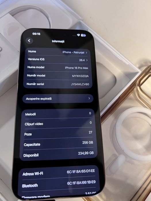 Iphone 16 pro max 256 gb