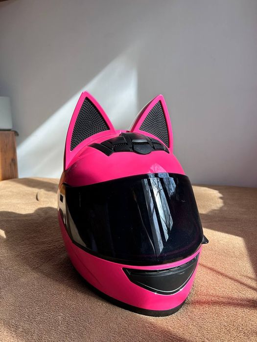 Мотошлем HNJ розовый