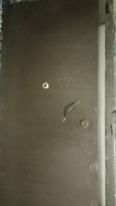 Дверь железная.