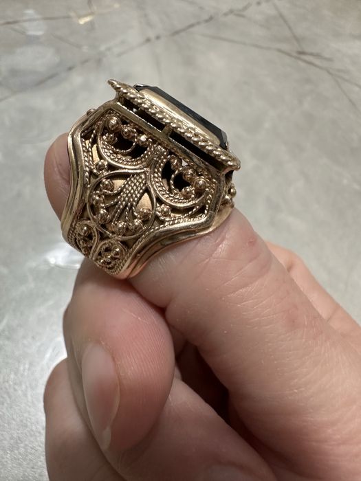 Зототая Мужская печатка