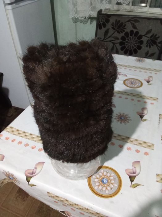 Шапка норковая натуральная женская