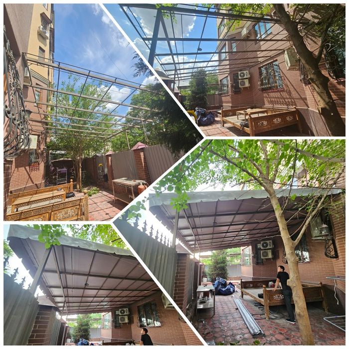 Тент баннер установка