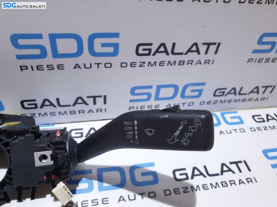 Ansamblu Maneta Manete Stergatoare Semnalizare Pilot Automat Volkswagen Touran 2011 - 2015 Cod 5K0953507BC 5K0953513M [LS0531]
