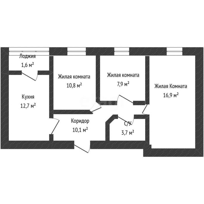 Продается 3ком.квартира на Тургеньева