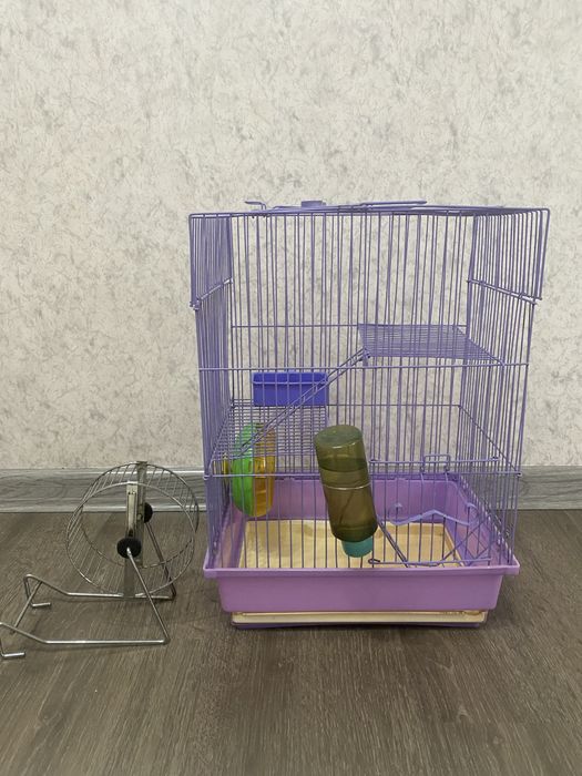 Клетка и колесо для хомяка