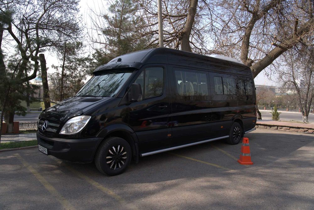 Встреча делегаций на 16, 18 и 20 местных Mercedes Sprinter ах