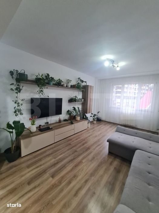 Apartament mobilat si utilat, 2 camere, 54 mp utili, parcare, zona Roa